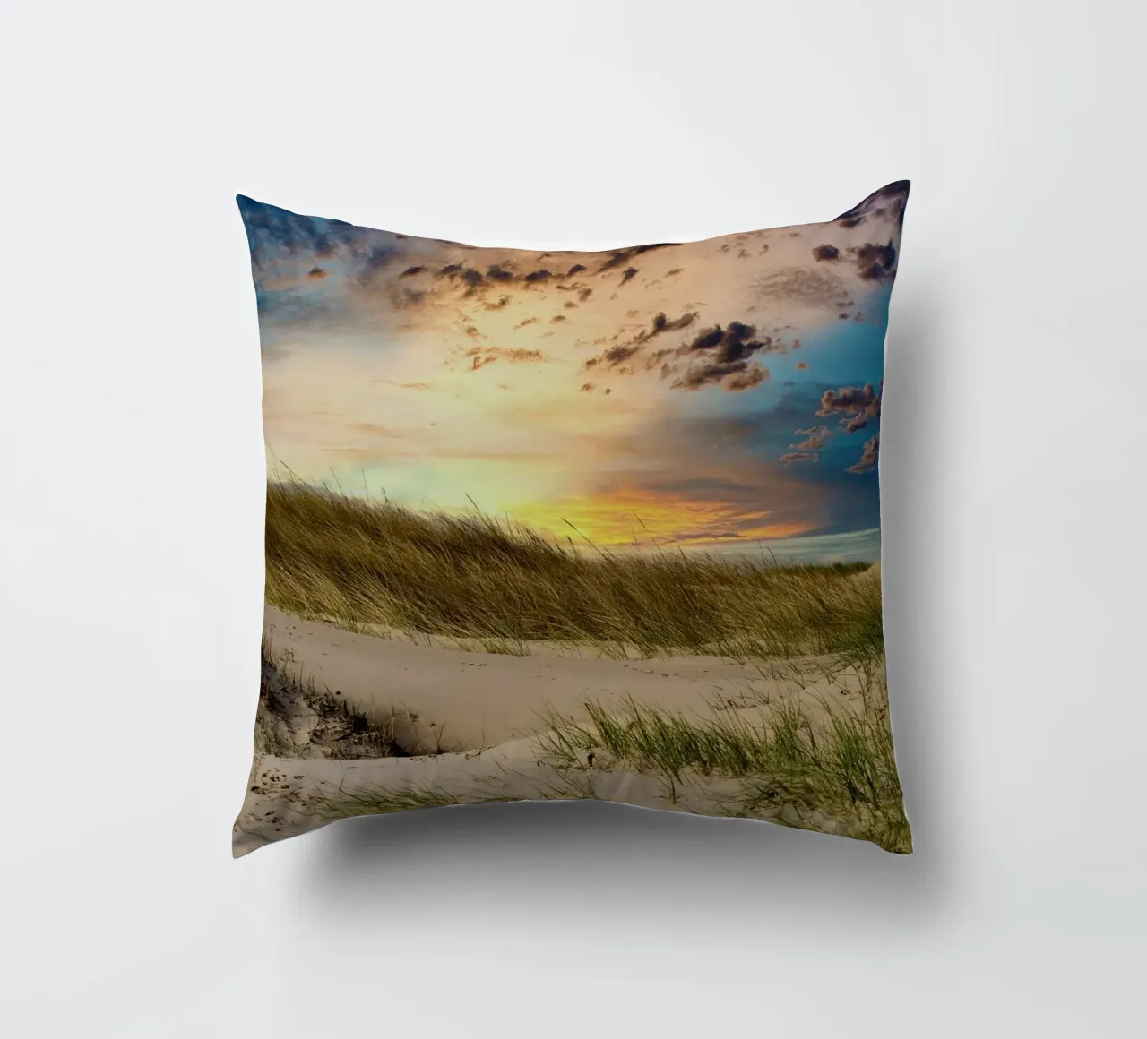 Sanddünen decorative cushion by kosinsart.gallery