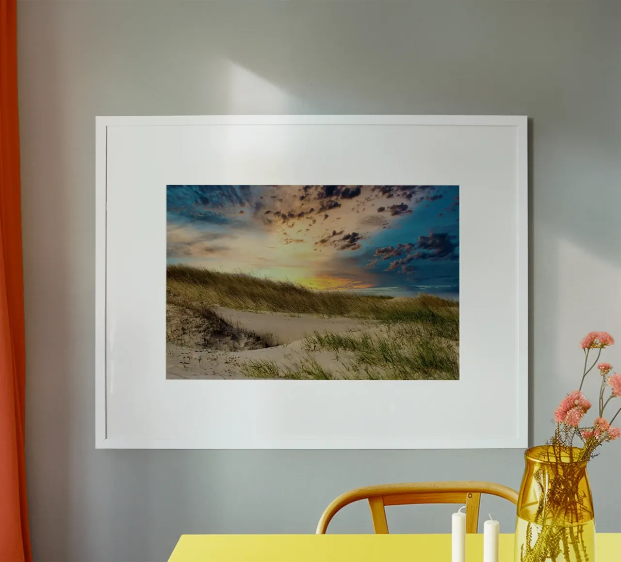 Sanddünen poster con telaio in plastica da kosinsart.gallery