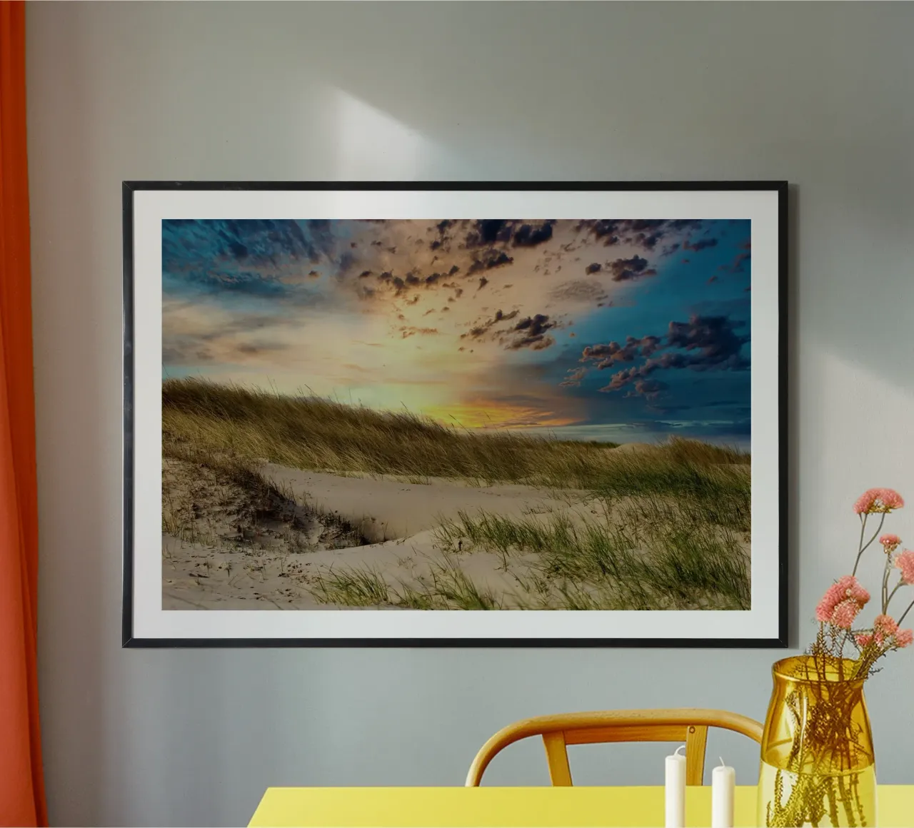 Sanddünen poster con telaio in plastica da kosinsart.gallery