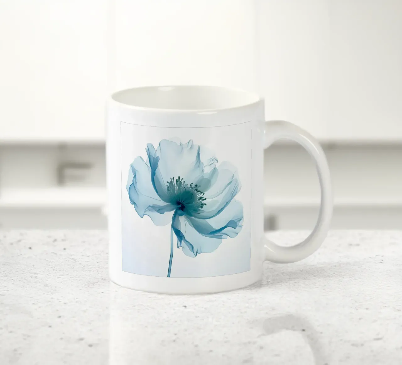 Fiore blu tazza in ceramica da Imagine