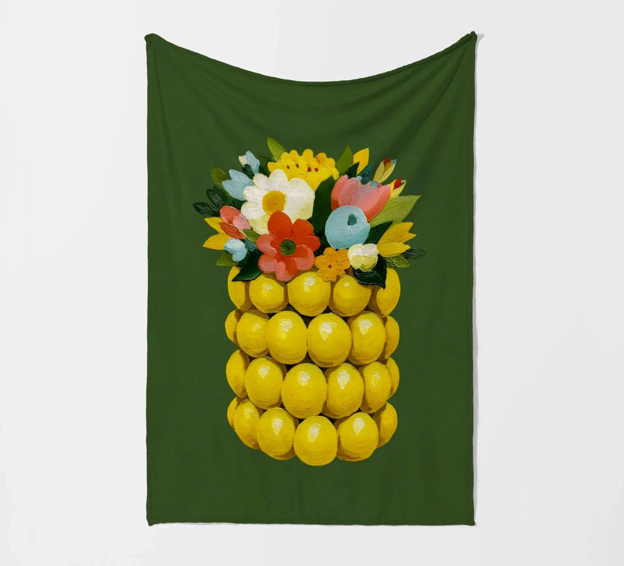 Zitronenvase Chic coperta in pile da Carinaprint
