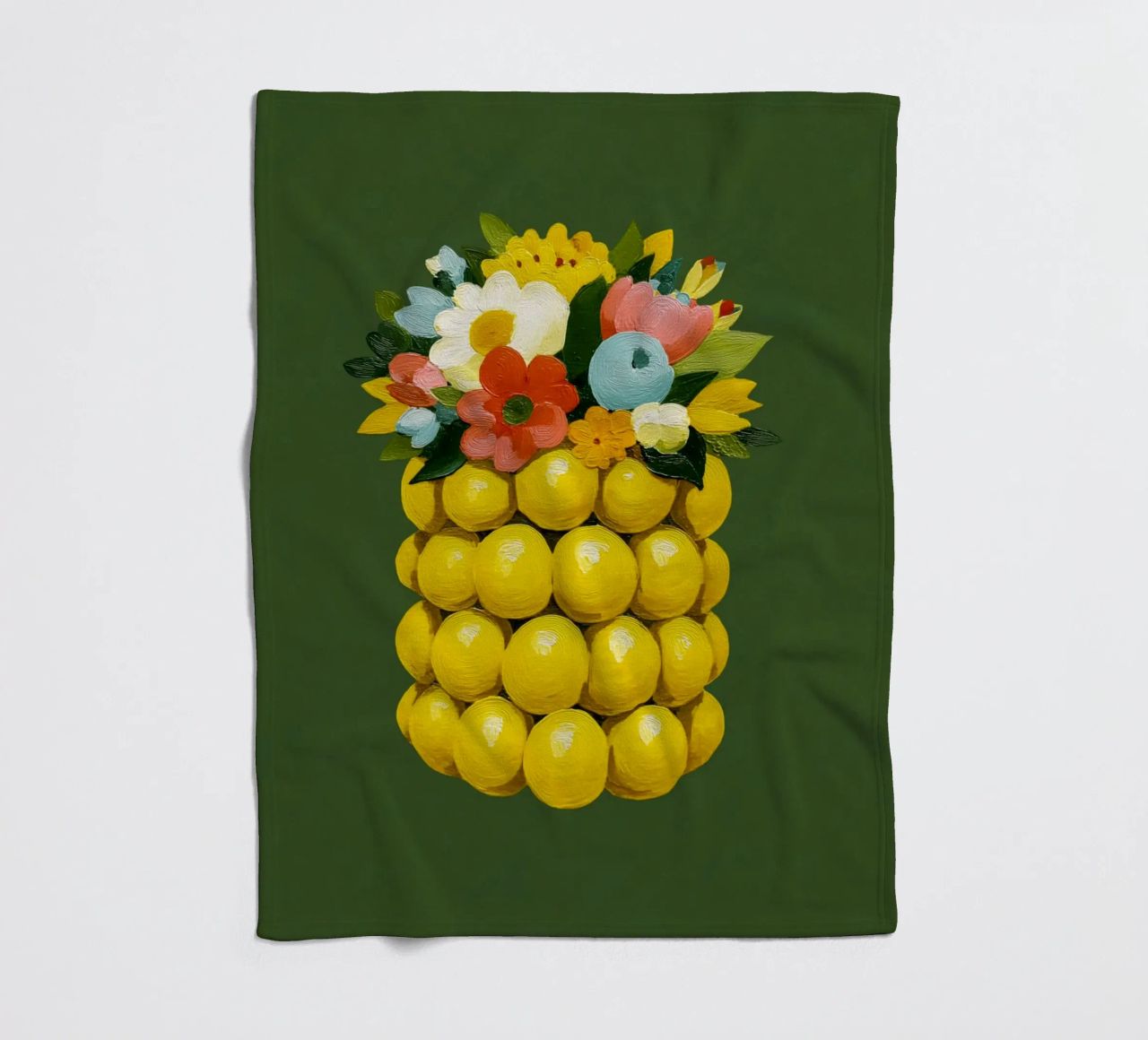Zitronenvase Chic coperta in pile da Carinaprint