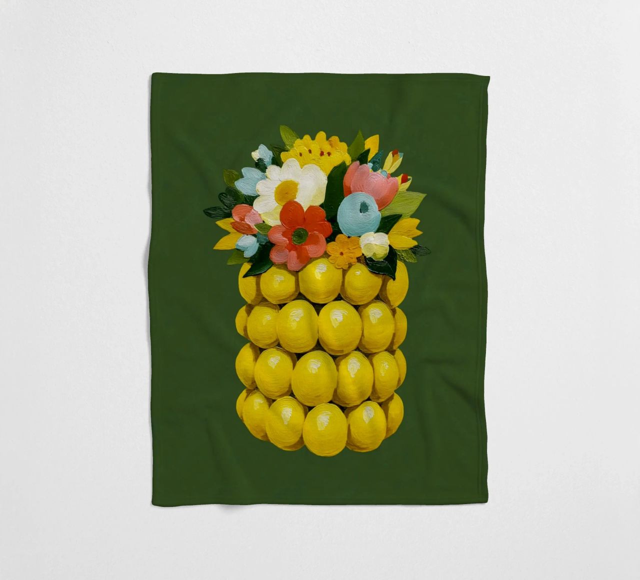 Zitronenvase Chic coperta in pile da Carinaprint