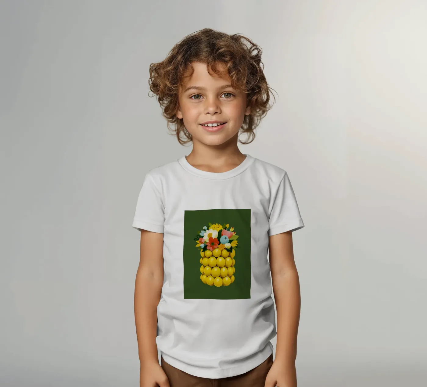 Zitronenvase Chic t-shirt bambini da Carinaprint
