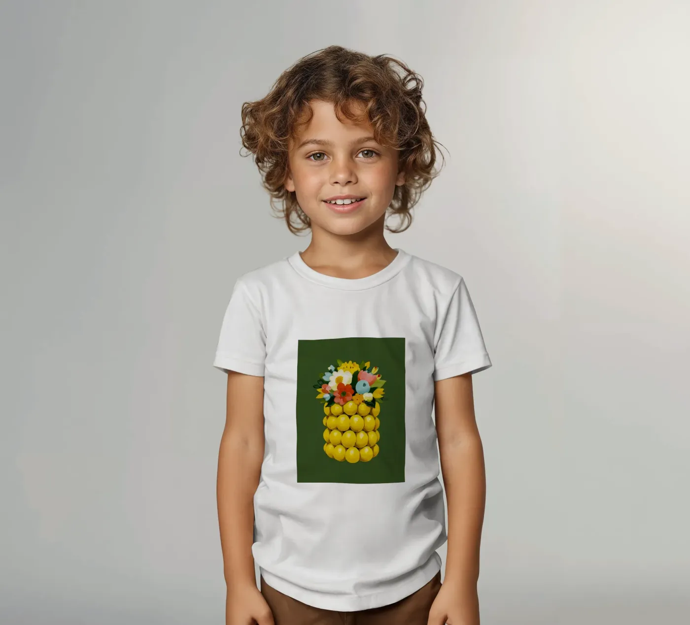 Zitronenvase Chic t-shirt bambini da Carinaprint