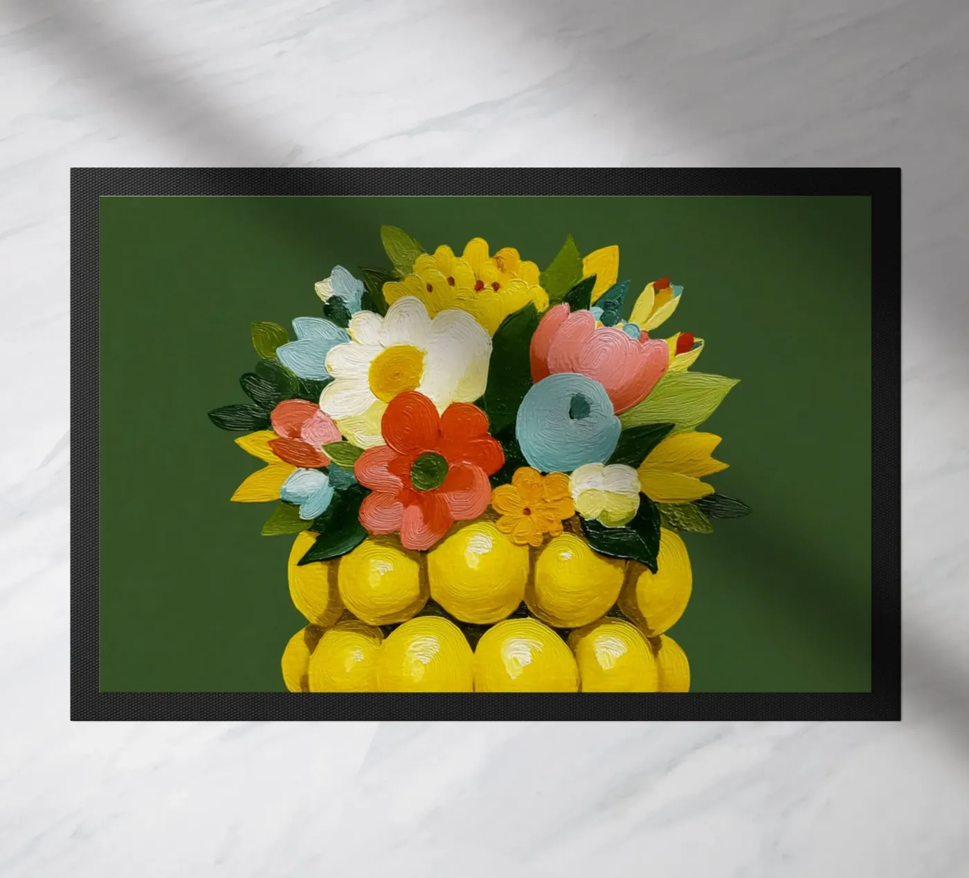 Zitronenvase Chic deurmat van Carinaprint