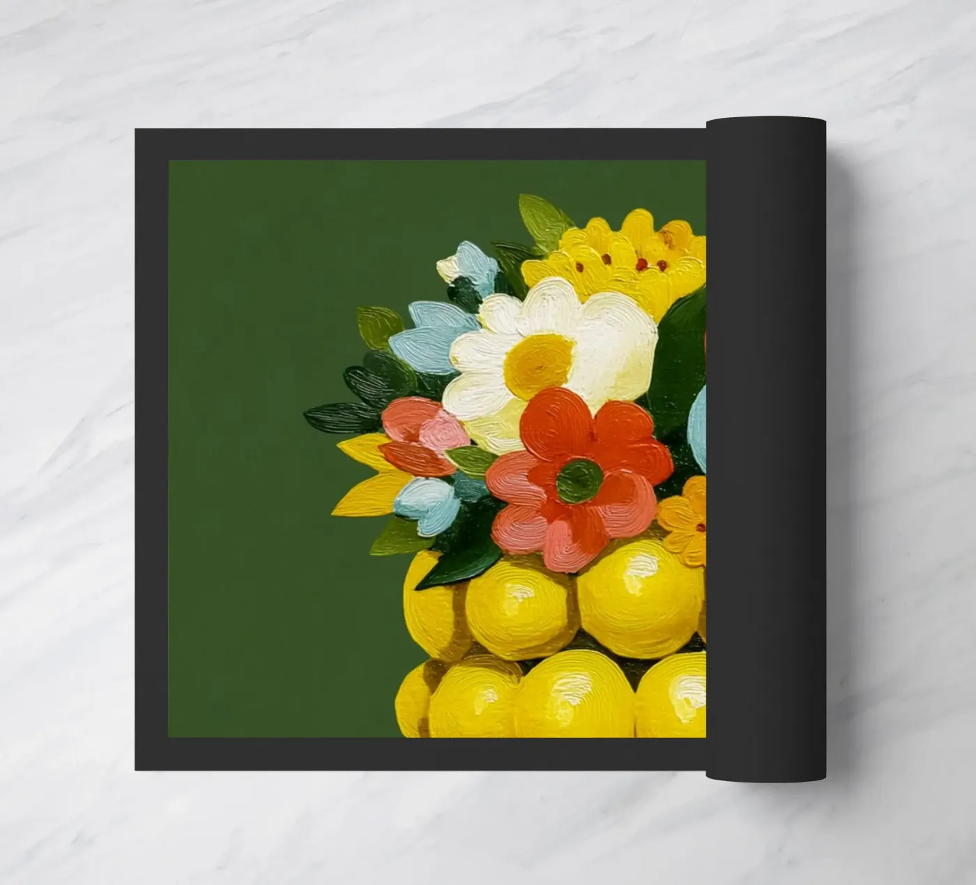 Zitronenvase Chic deurmat van Carinaprint