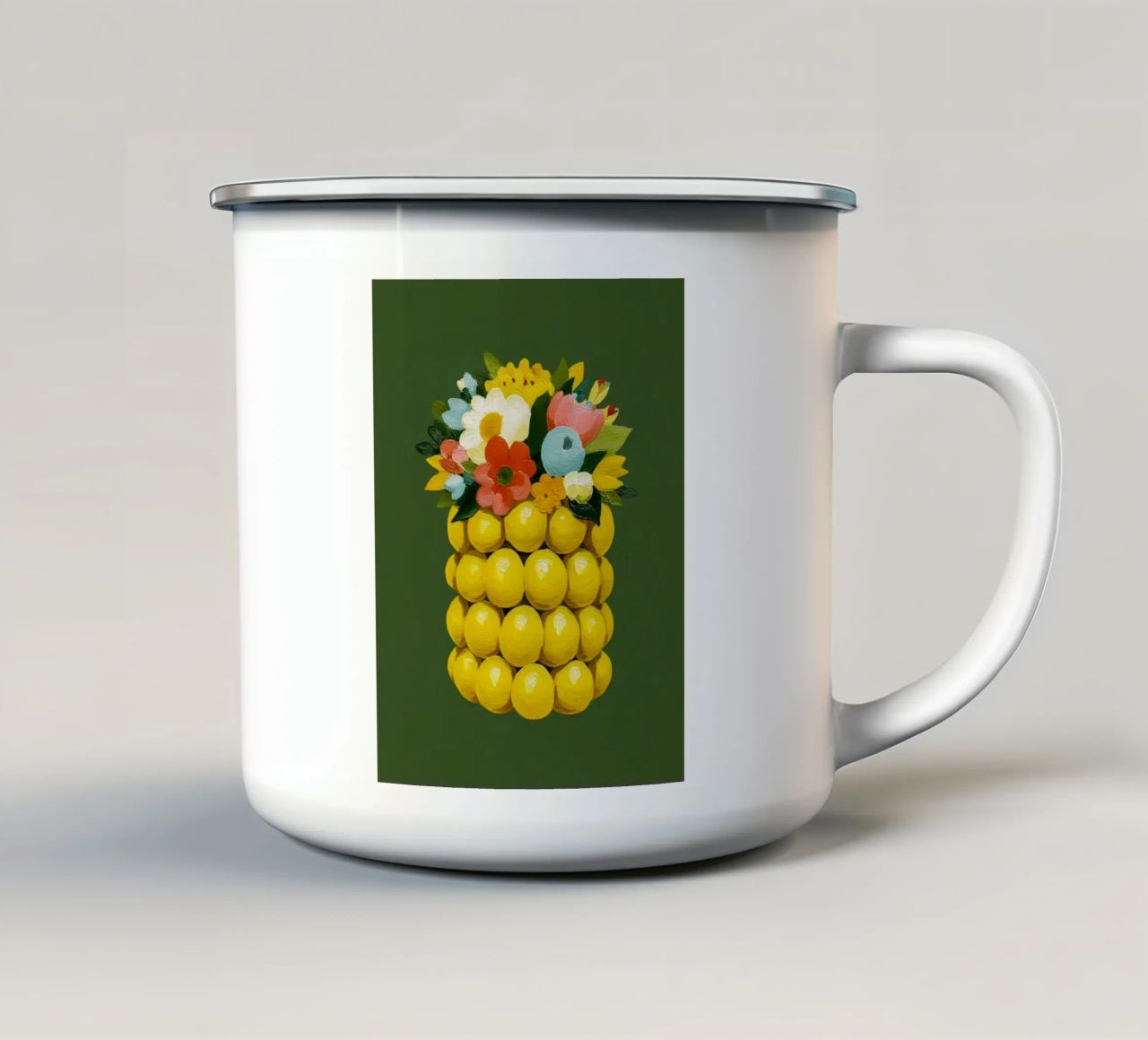 Zitronenvase Chic tazza in smalto da Carinaprint