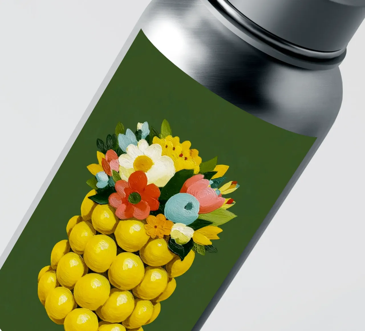 Zitronenvase Chic Sticker von Carinaprint