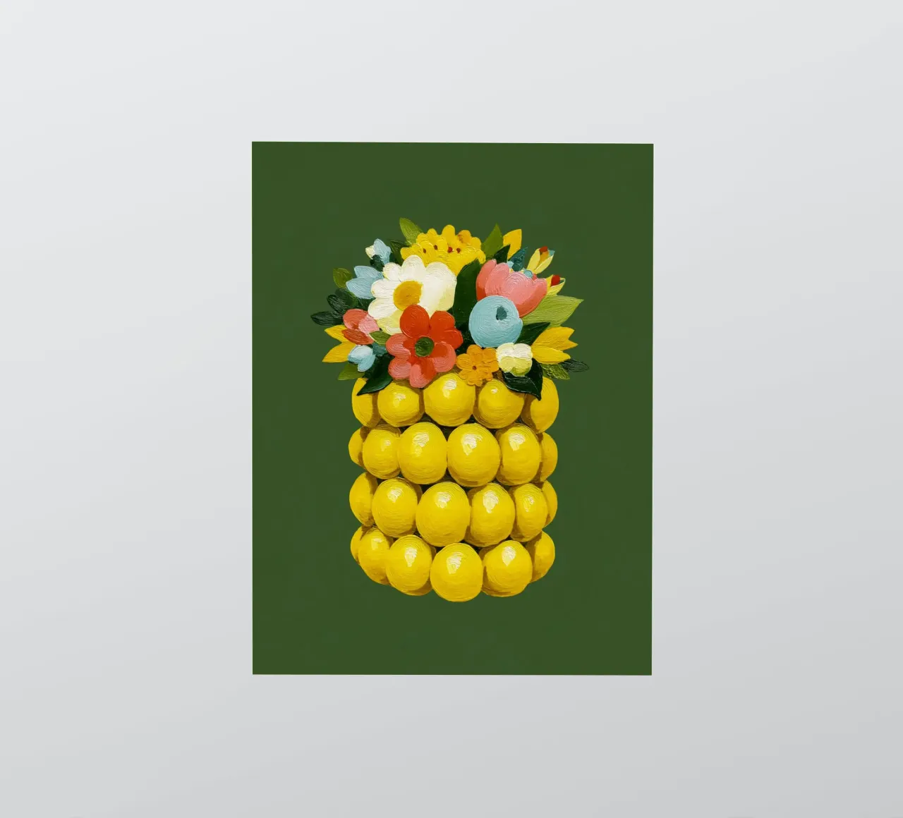 Zitronenvase Chic Sticker von Carinaprint