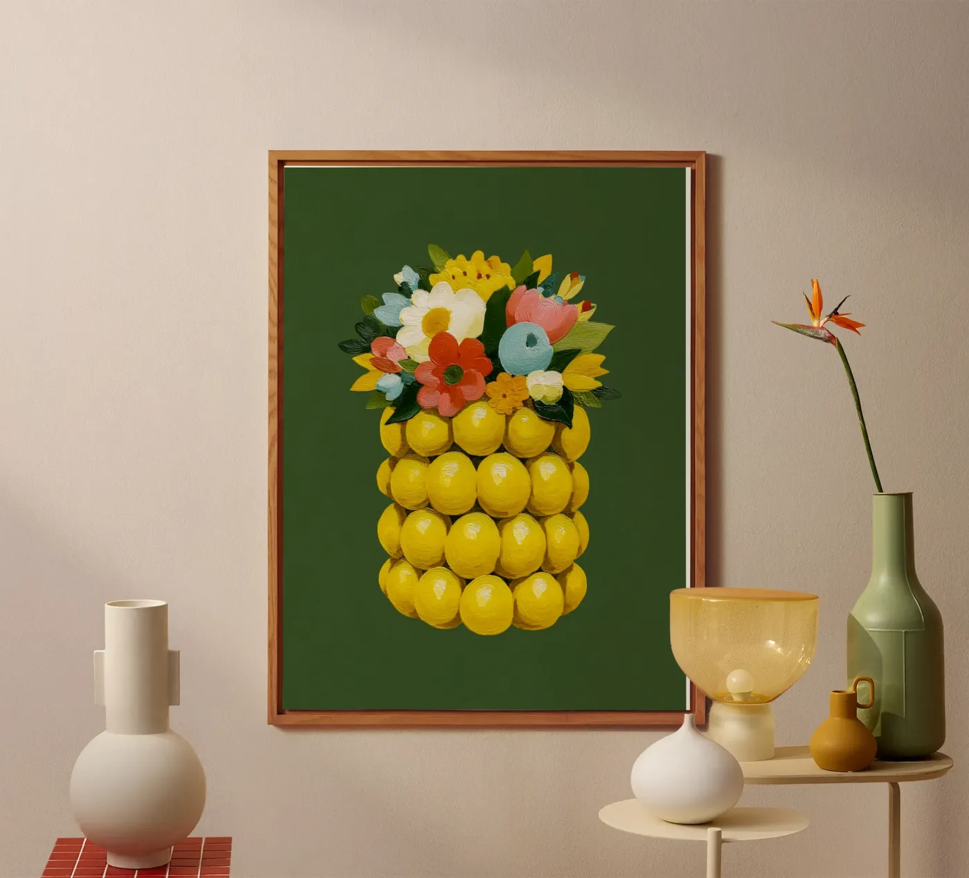 Zitronenvase Chic forex plate by Carinaprint