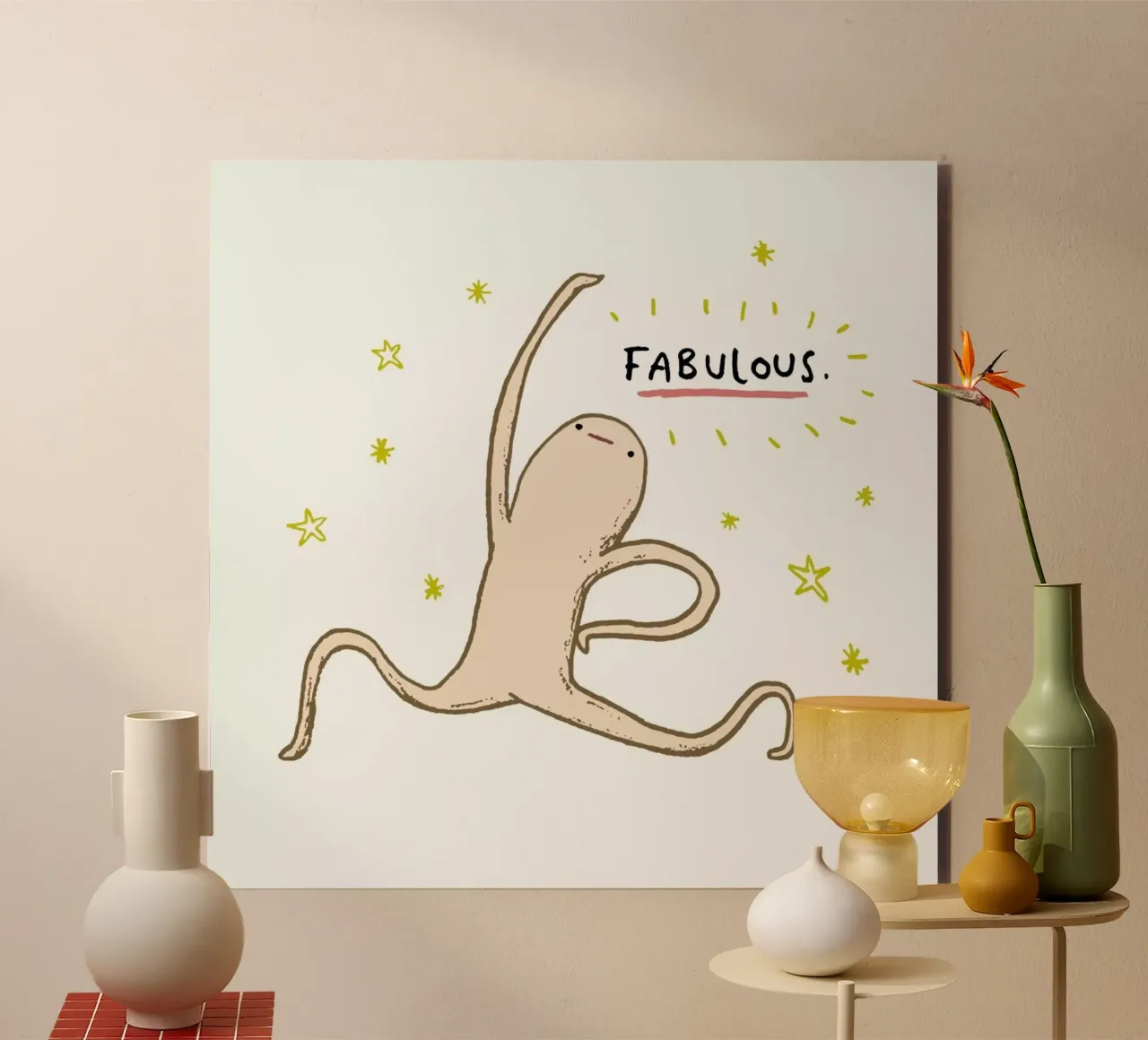 Honest Blob Fabulous alluminio dibond da Sophie Corrigan