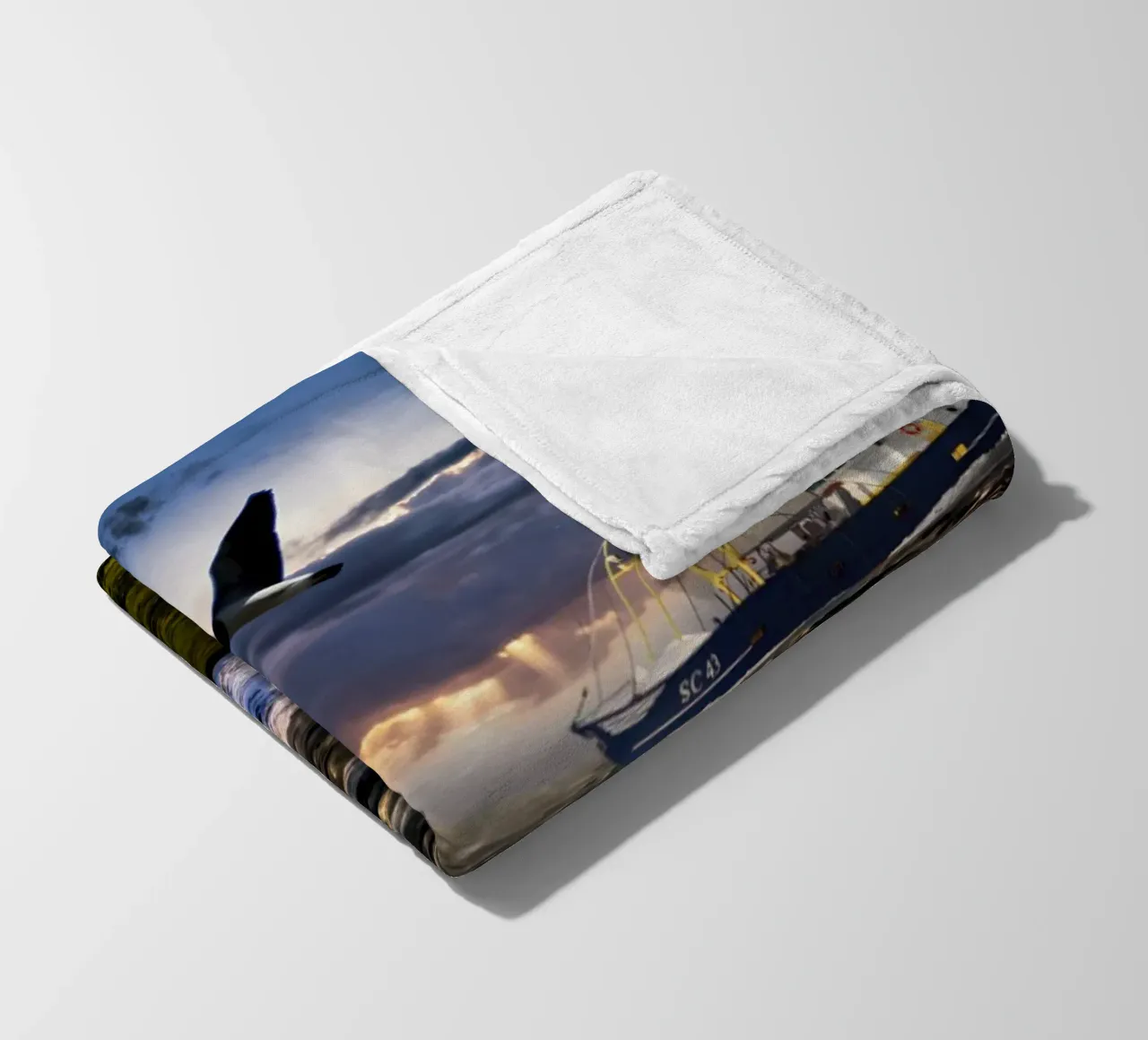 Sturm an der Nordsee coperta in pile da kosinsart.gallery