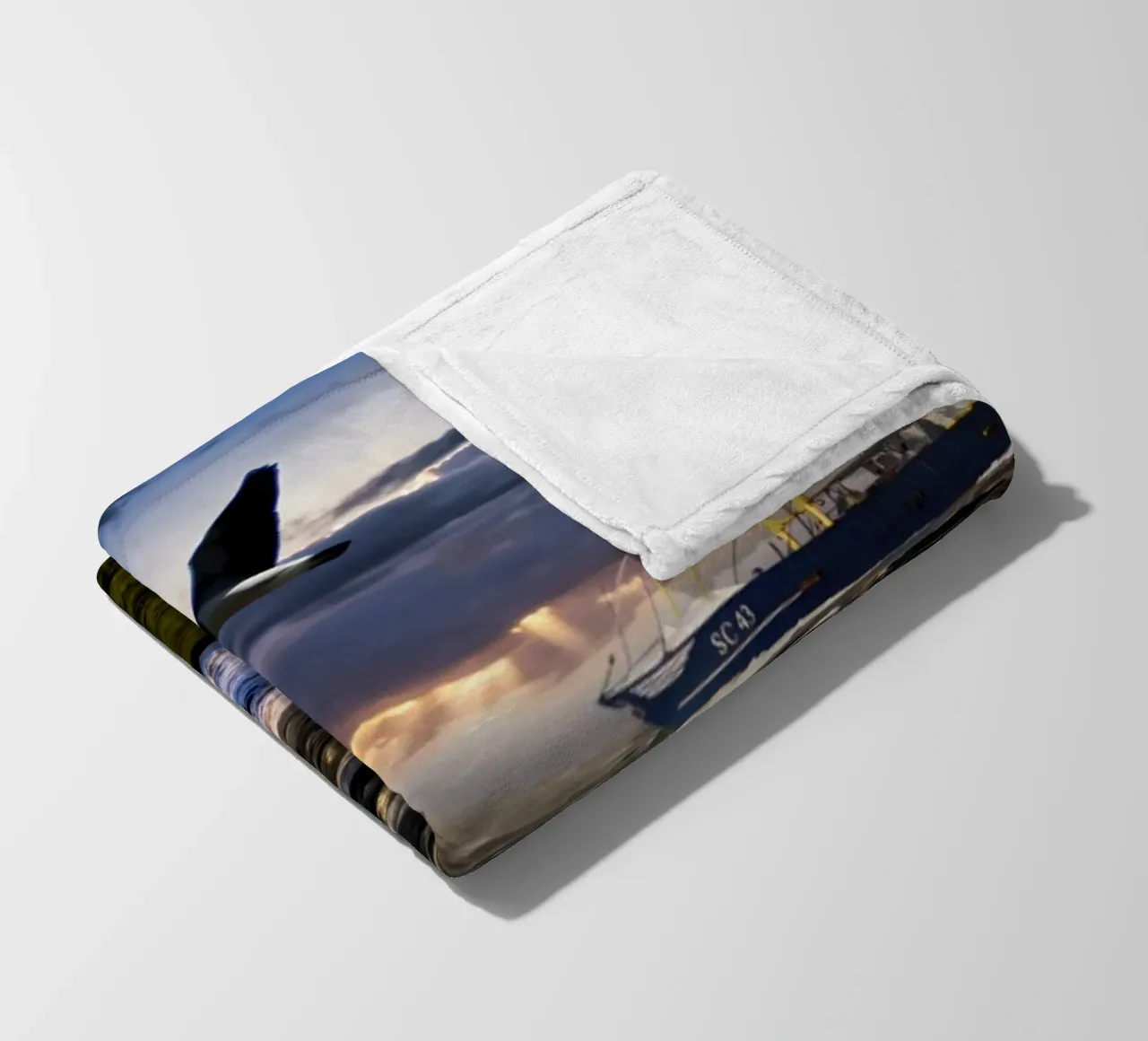 Sturm an der Nordsee coperta in pile da kosinsart.gallery