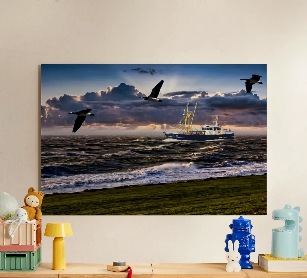 Sturm an der Nordsee plexiglass da kosinsart.gallery