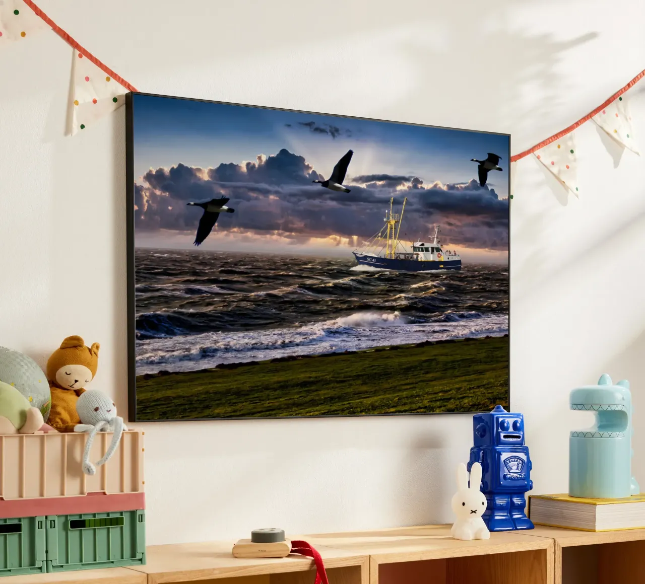 Sturm an der Nordsee alluminio dibond da kosinsart.gallery