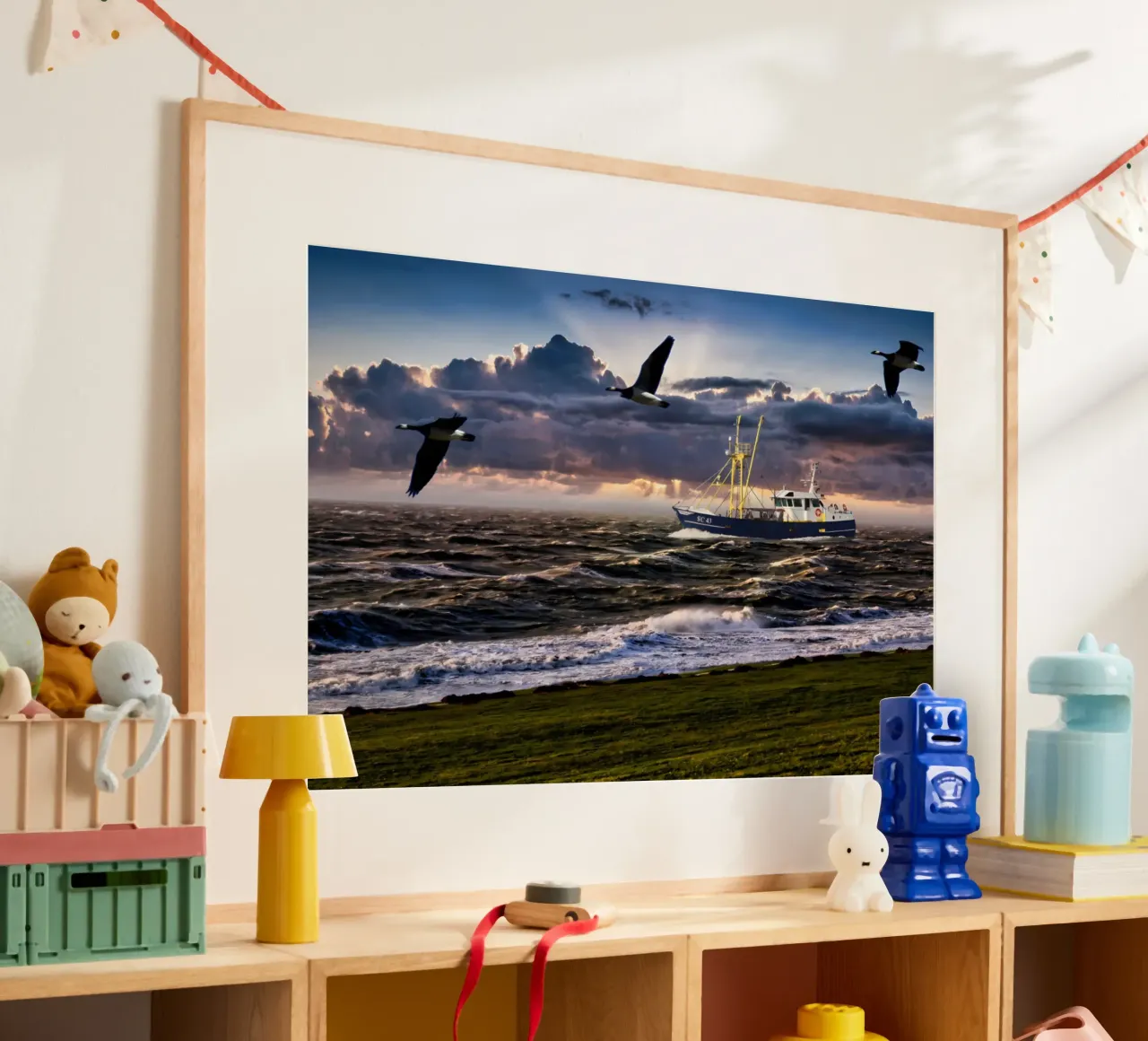 Sturm an der Nordsee carta hahnemühle da kosinsart.gallery