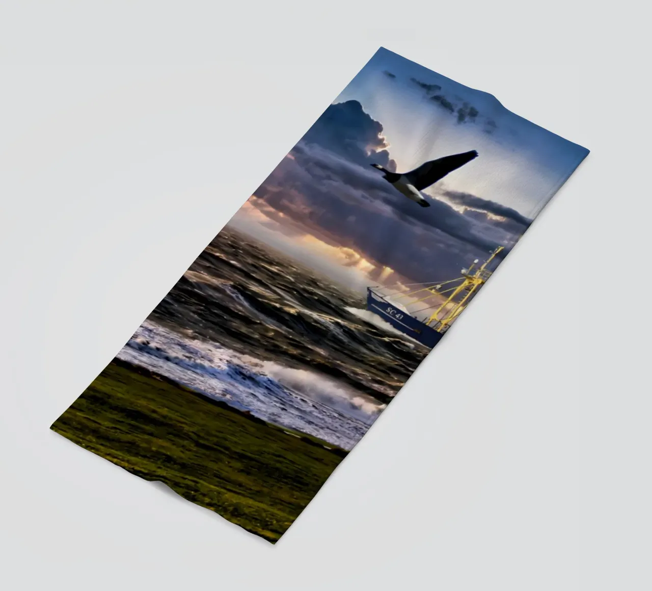 Sturm an der Nordsee telo mare da kosinsart.gallery
