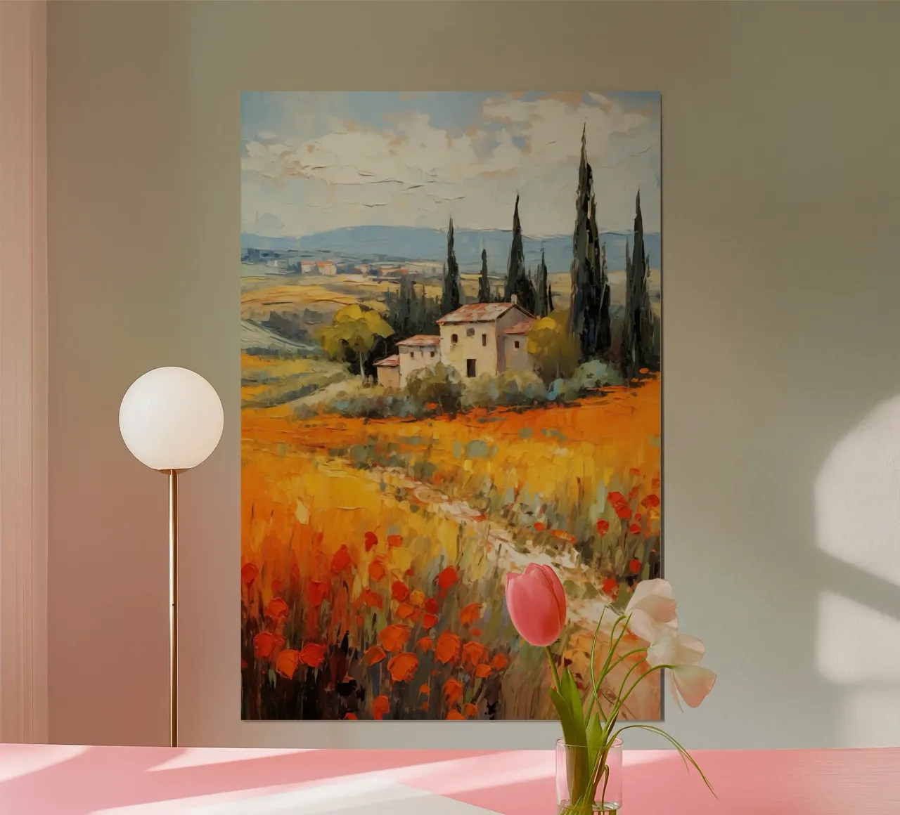 Toscane Italië poster con telaio in plastica da Imagine