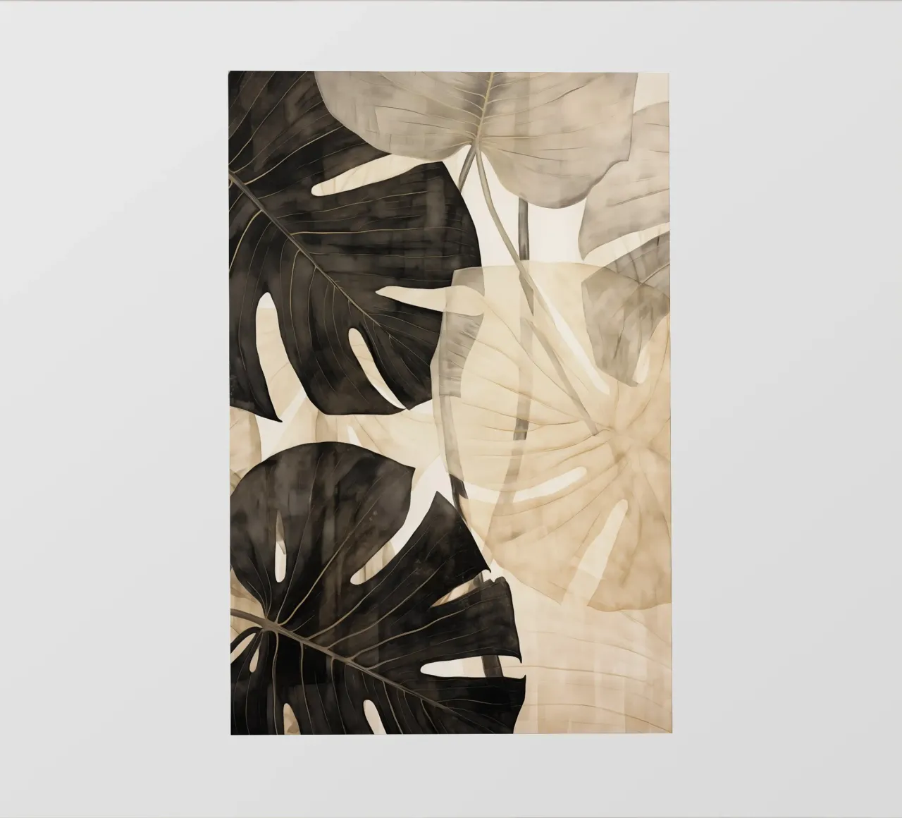 Foglie di Monstera telo in pvc da Imagine