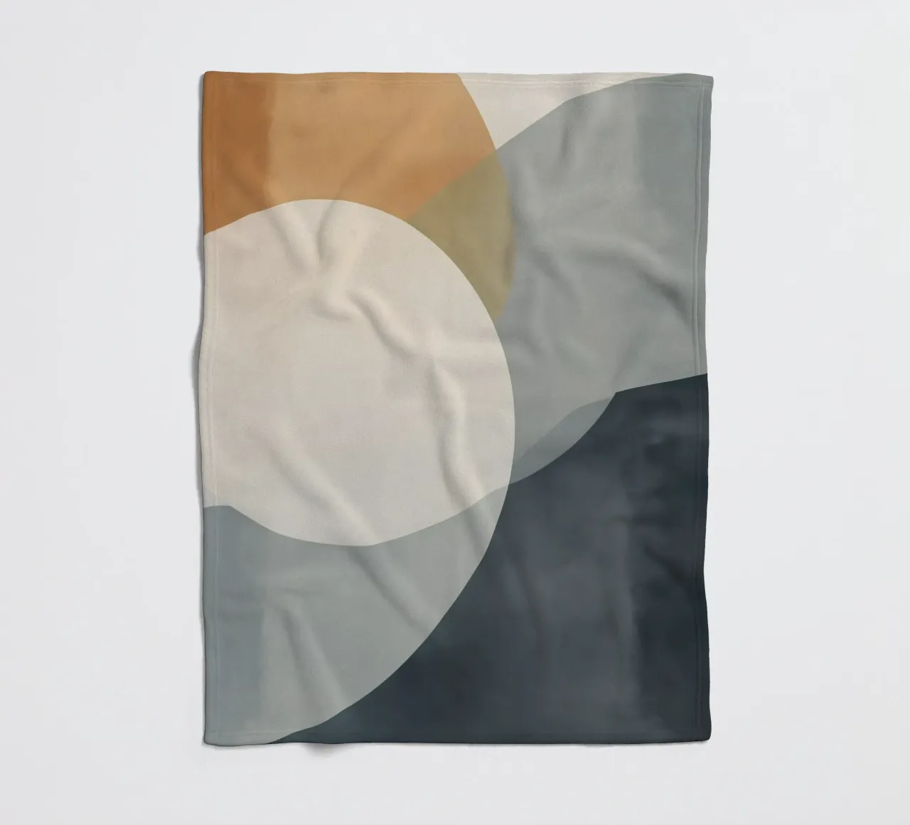 Abstract forms fleece blanket by Imagine
