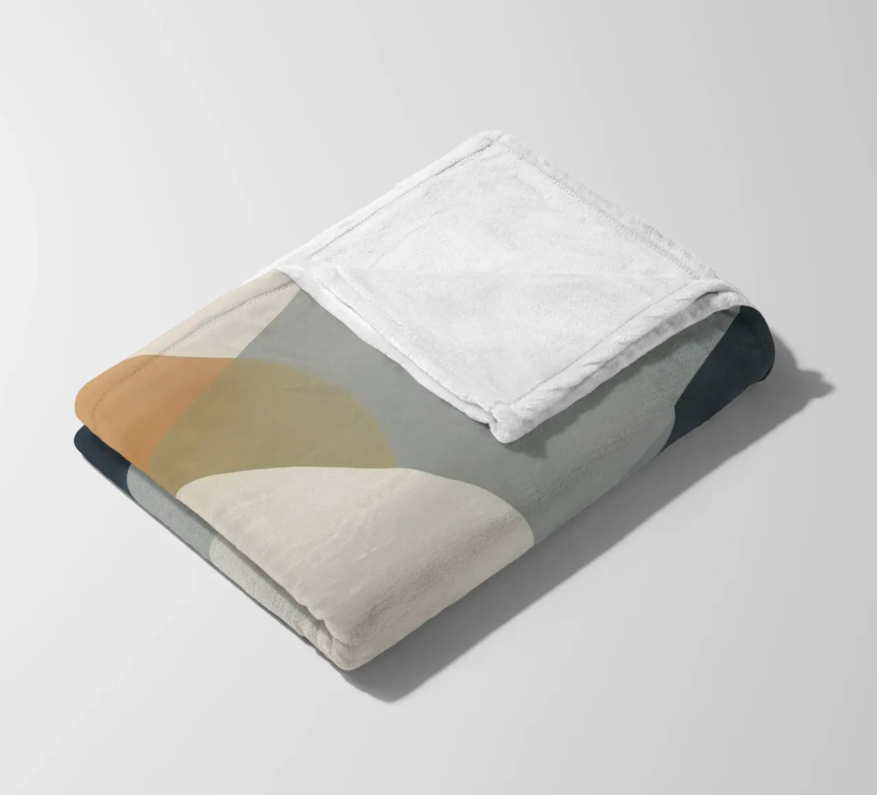 Abstract forms fleece blanket by Imagine