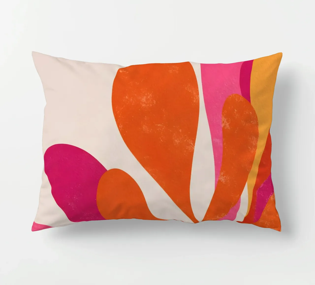 Pink and Orange Abstract cuscino da Gypsy Galleria