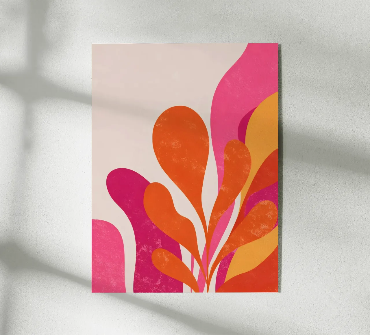 Pink and Orange Abstract plexiglass da Gypsy Galleria