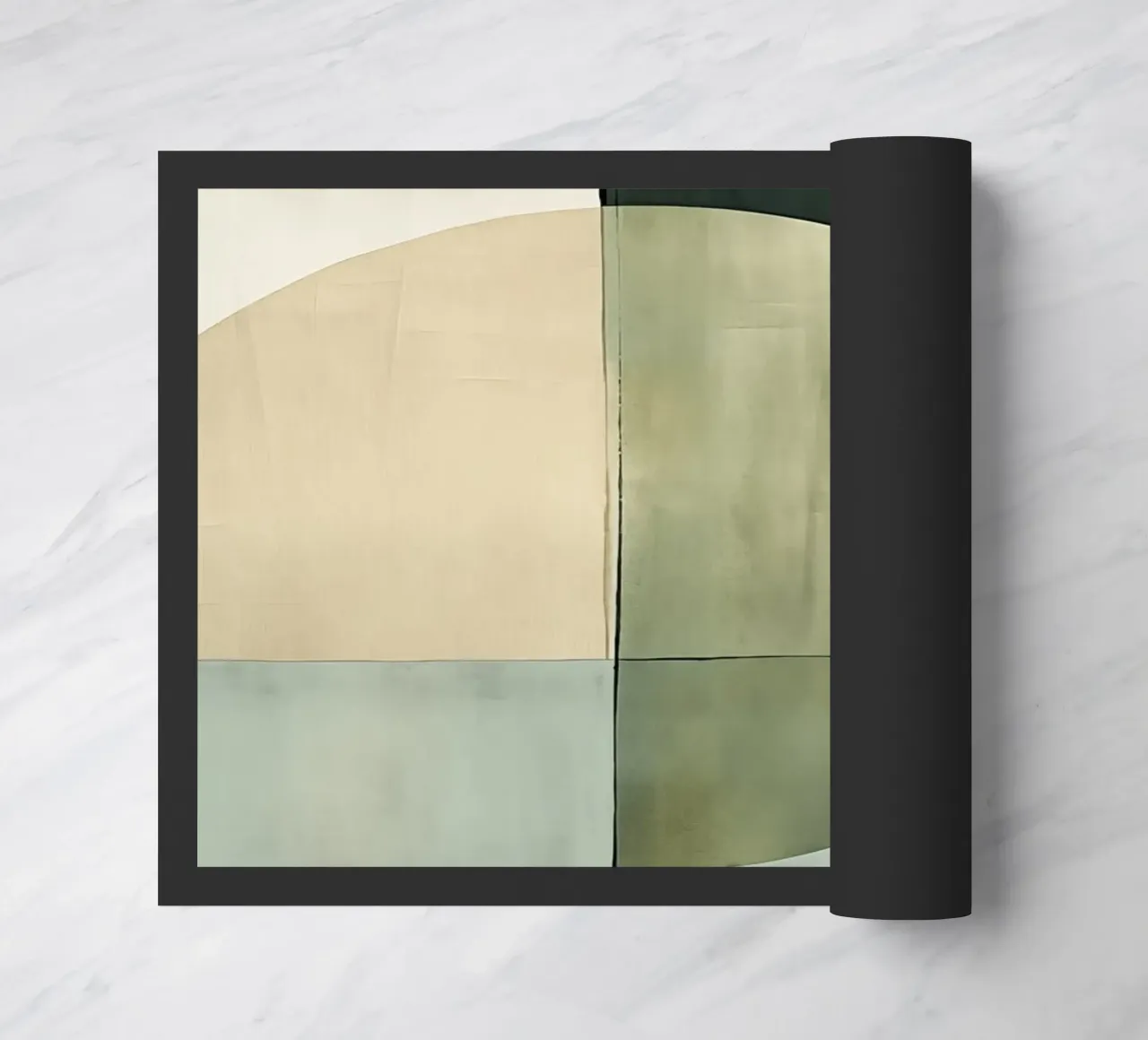 Astratto bohémien nei colori verdi zerbino da Imagine