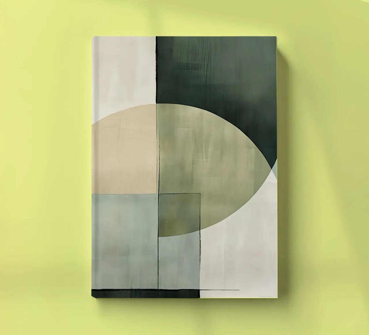 Abstract Bohemian in green colours notebook by Imagine