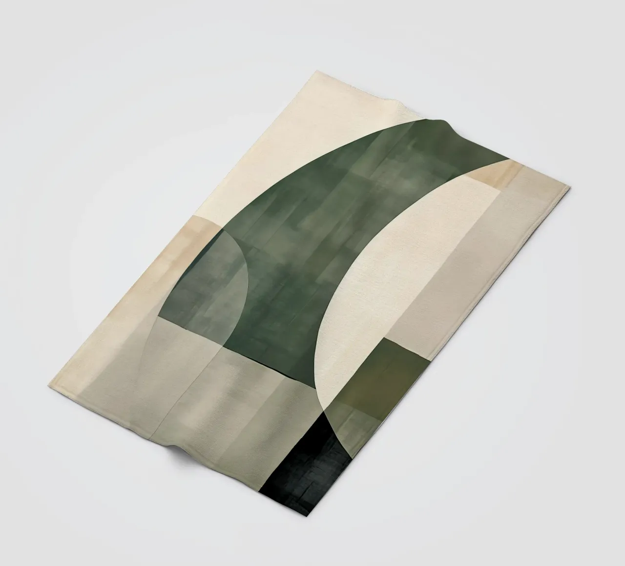 astratto bohémien nei colori verdi coperta in pile da Imagine