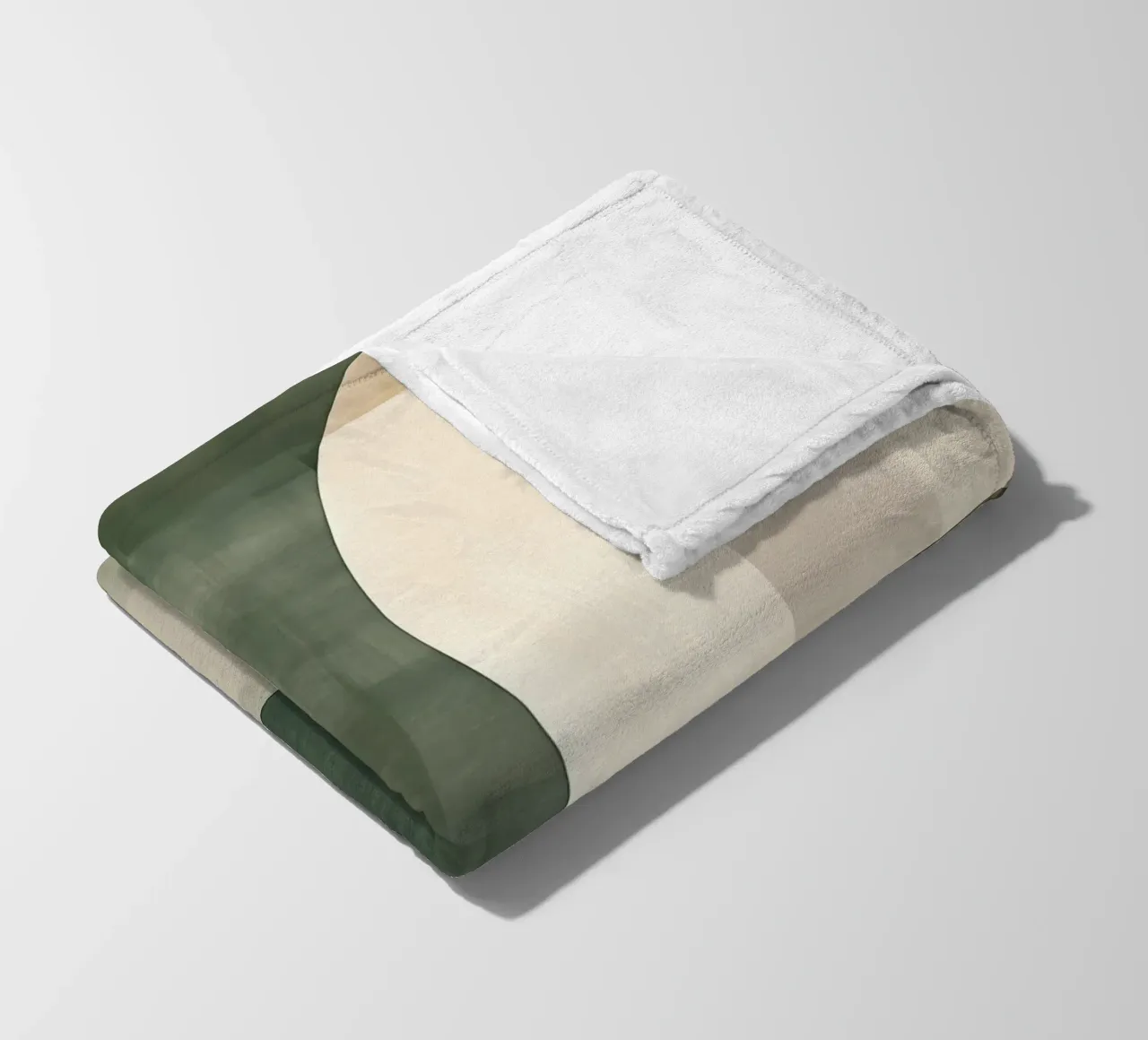 astratto bohémien nei colori verdi coperta in pile da Imagine