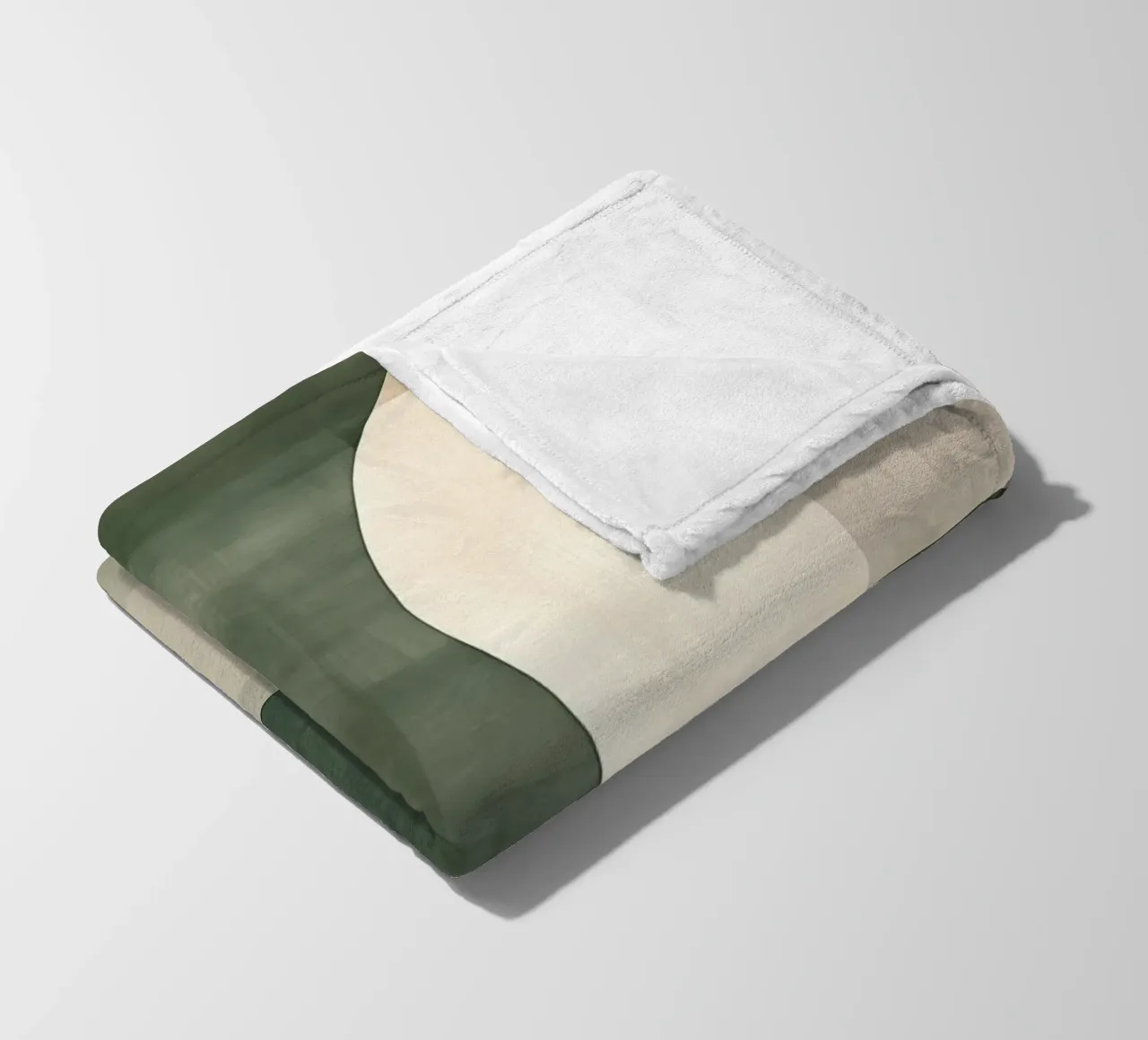 astratto bohémien nei colori verdi coperta in pile da Imagine