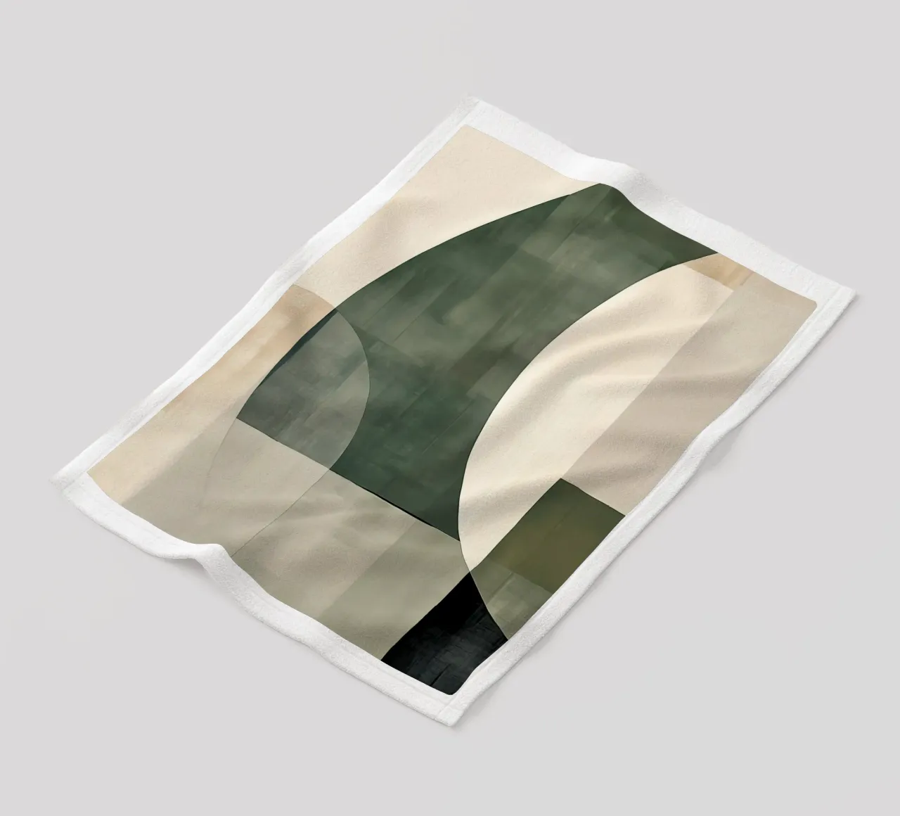 astratto bohémien nei colori verdi coperta in pile da Imagine
