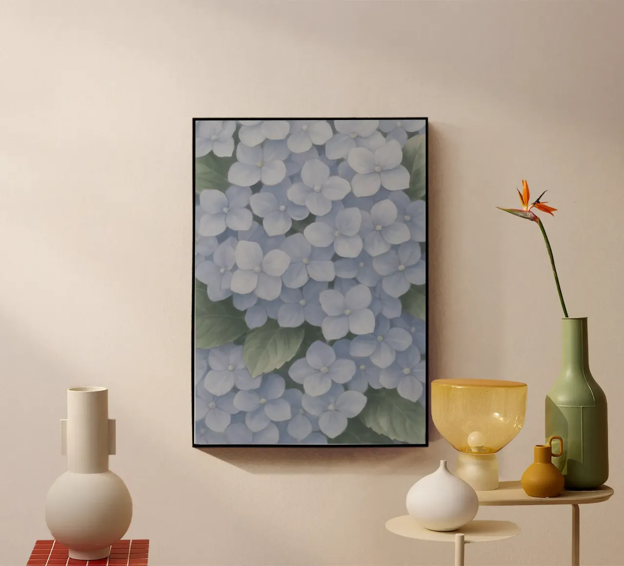 Hydrangea Hues plexiglass da Mosaic Dialogue