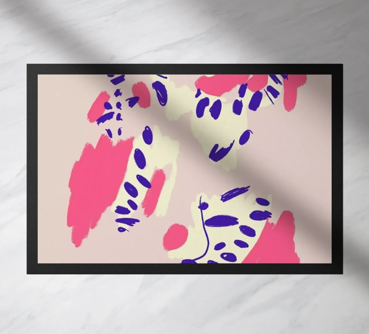 Neon Abstract doormat by Pure
