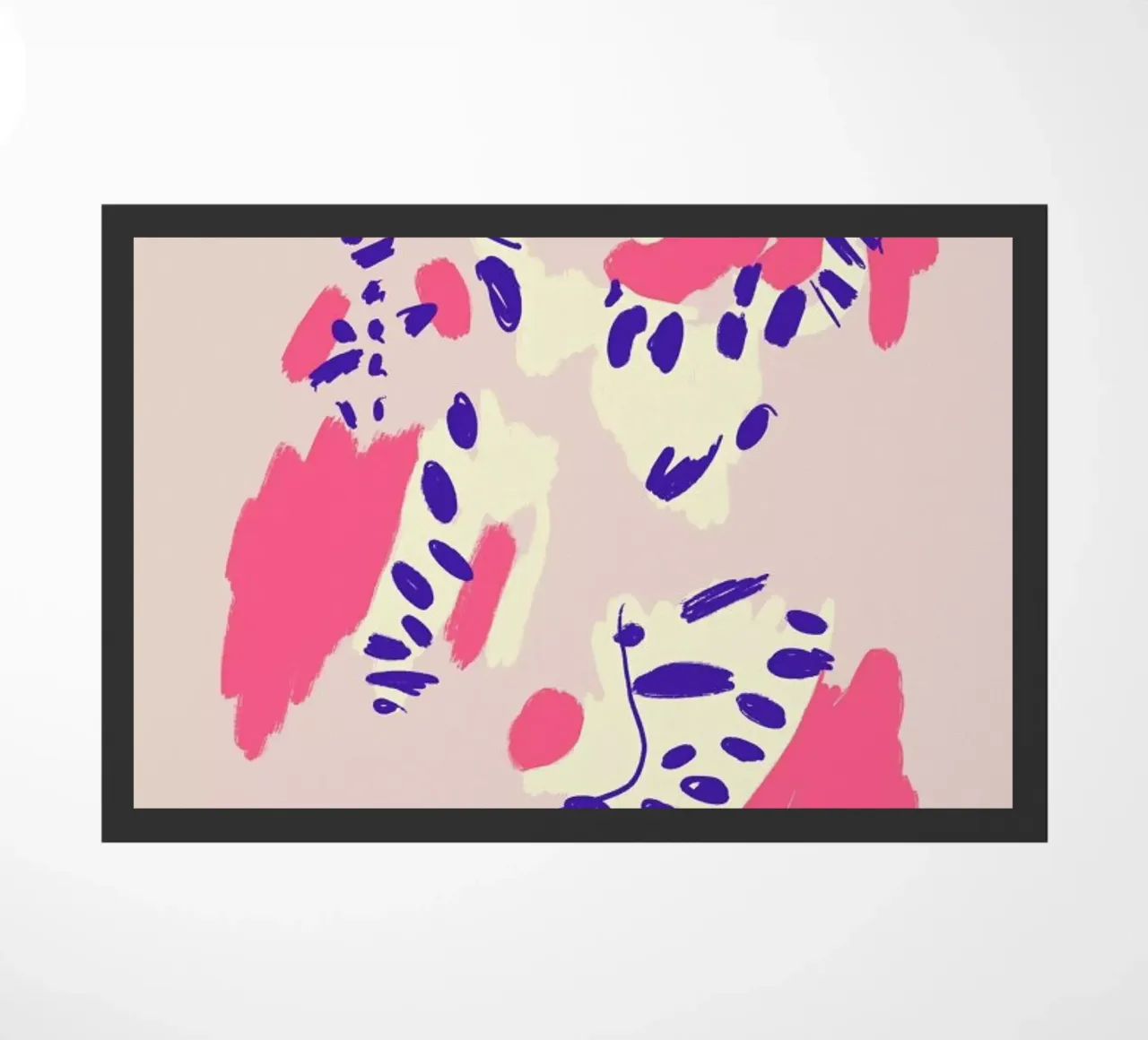 Neon Abstract doormat by Pure