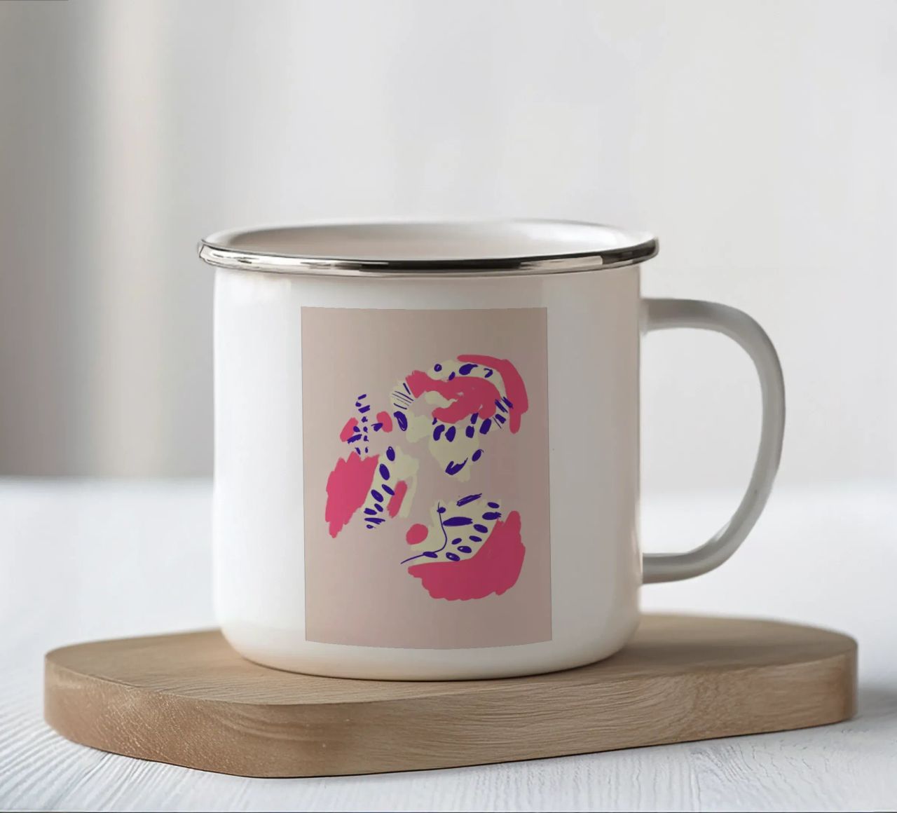 Neon Abstract tazza in smalto da Pure