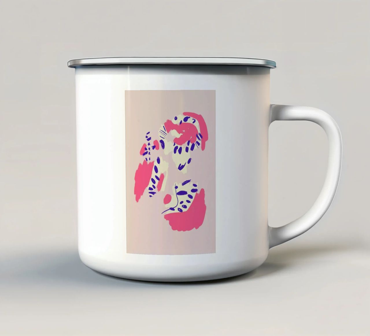 Neon Abstract tazza in smalto da Pure