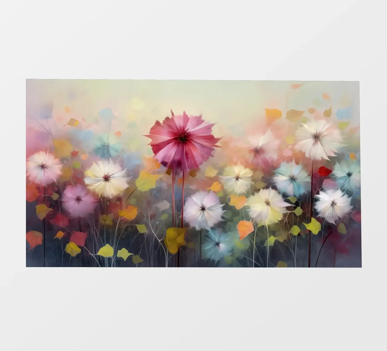 Fiori colorati telo in pvc da Imagine