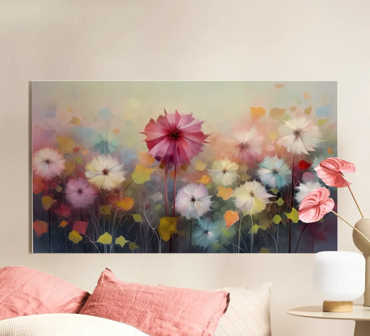 Fiori colorati plexiglass da Imagine