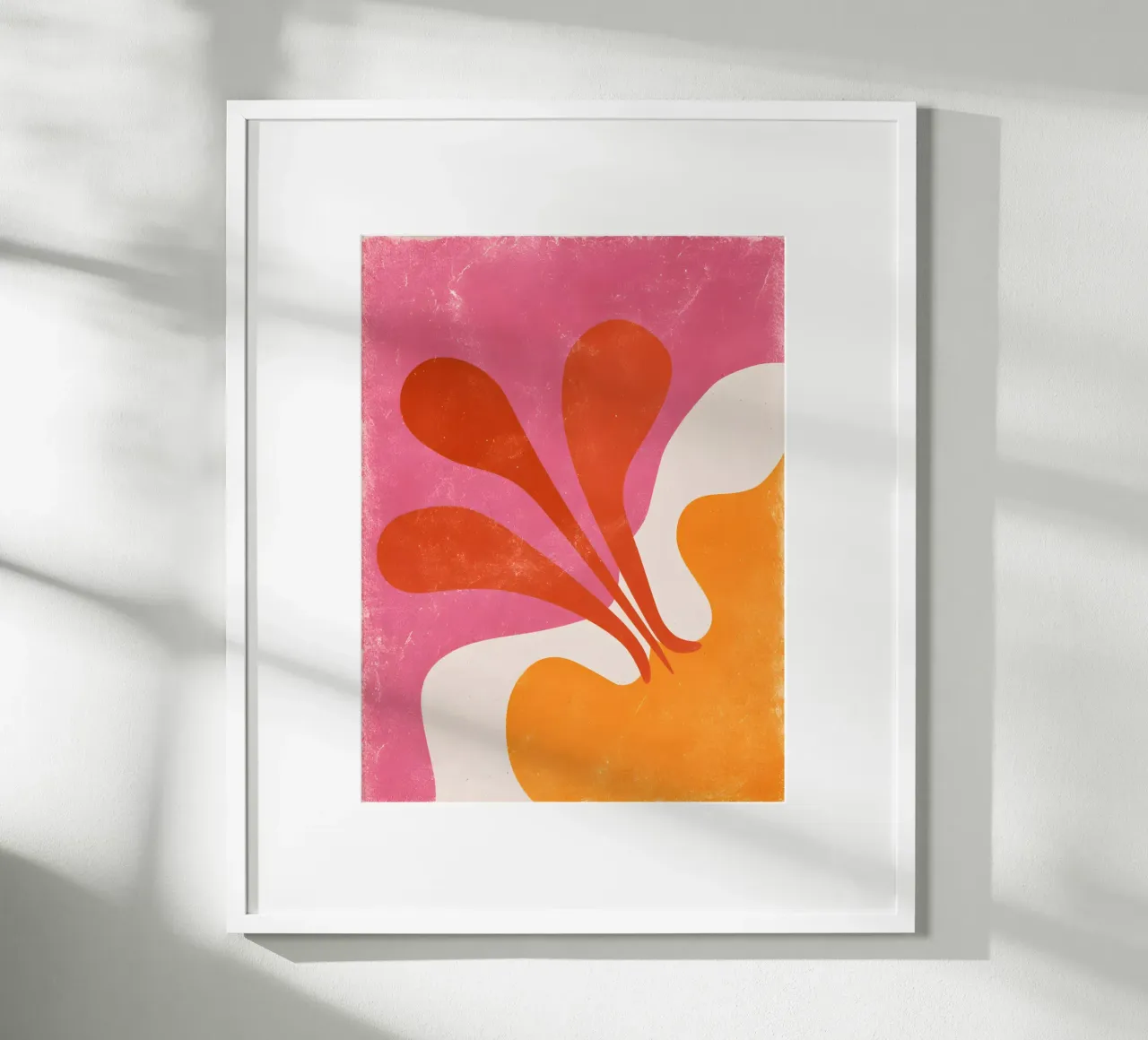 Pink and Orange abstract poster da Gypsy Galleria