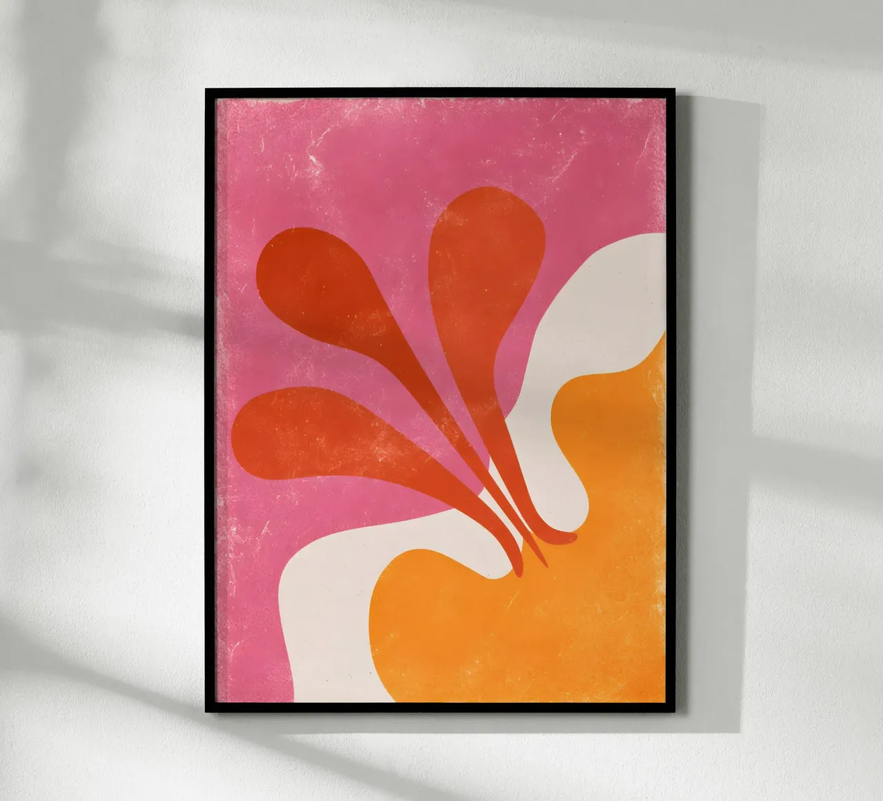 Pink and Orange abstract poster da Gypsy Galleria
