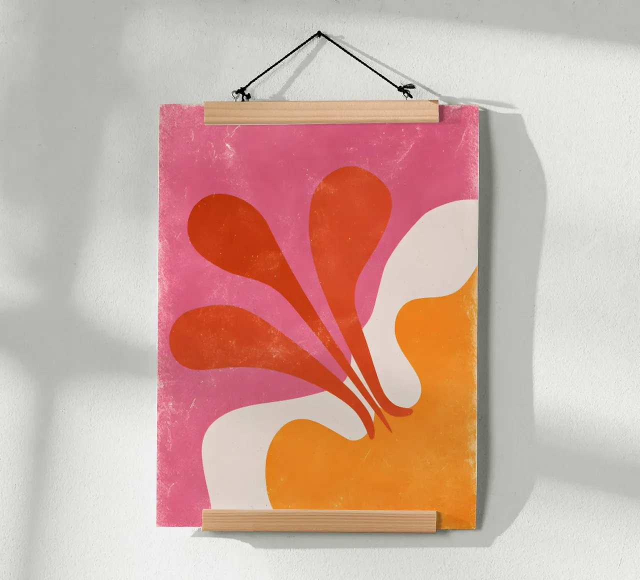 Pink and Orange abstract poster da Gypsy Galleria