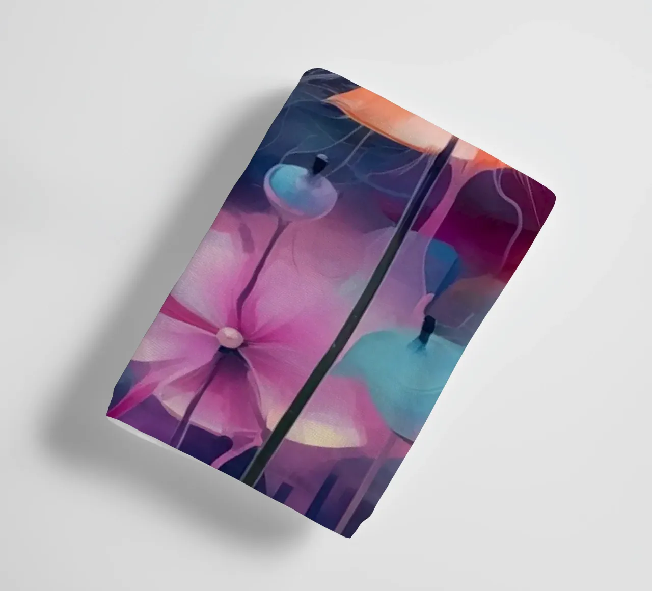 colourful abstract flowers towel by Imagine