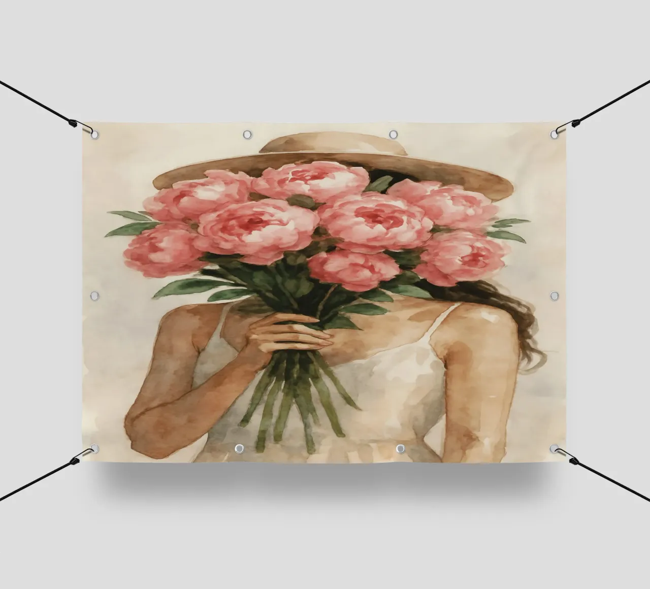 Blooms of Mystery telo in pvc da Mosaic Dialogue