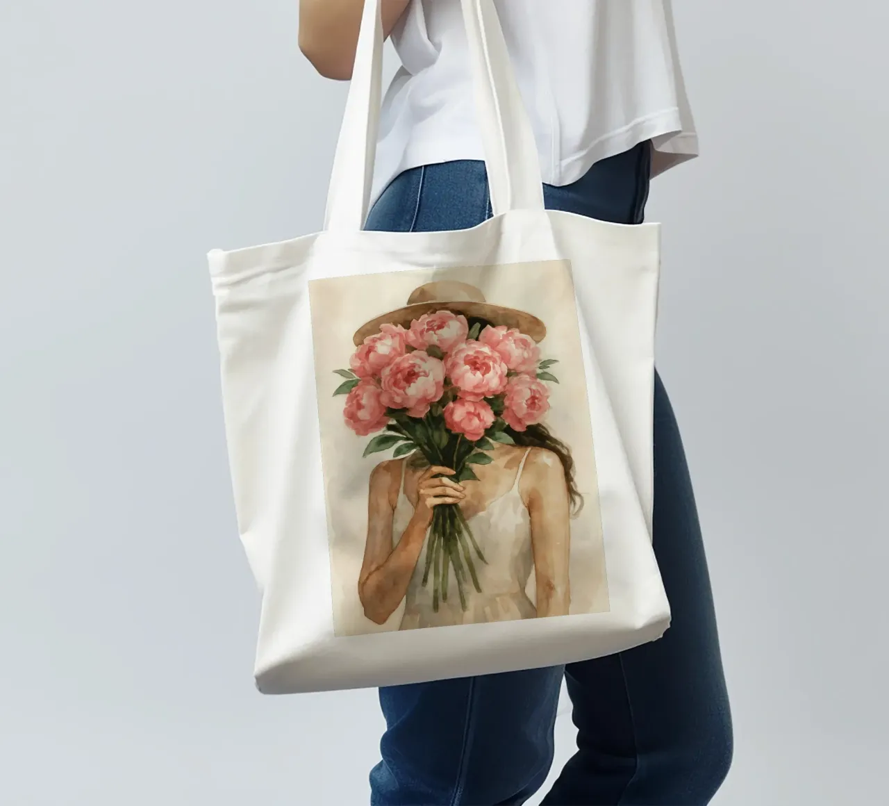 Blooms of Mystery borsa in juta da Mosaic Dialogue