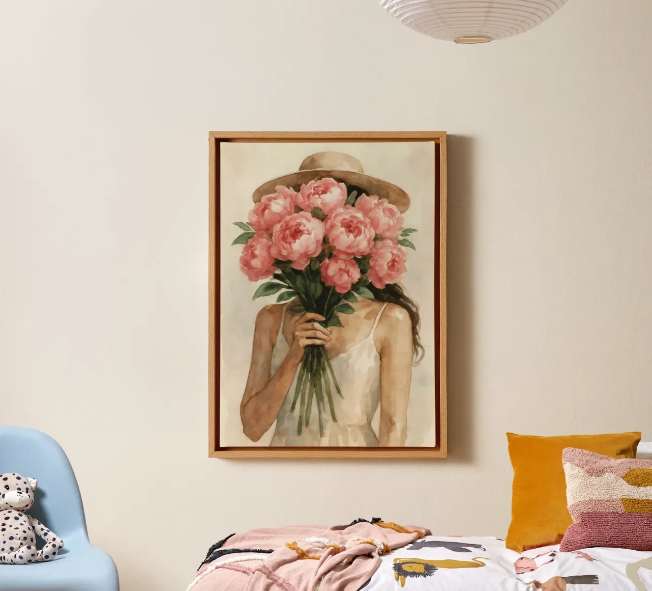 Blooms of Mystery canvas met Baklijst van Mosaic Dialogue