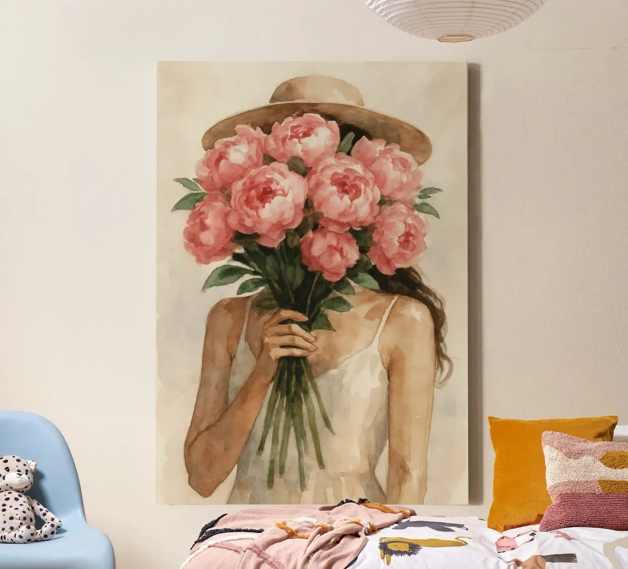 Blooms of Mystery canvas met Baklijst van Mosaic Dialogue