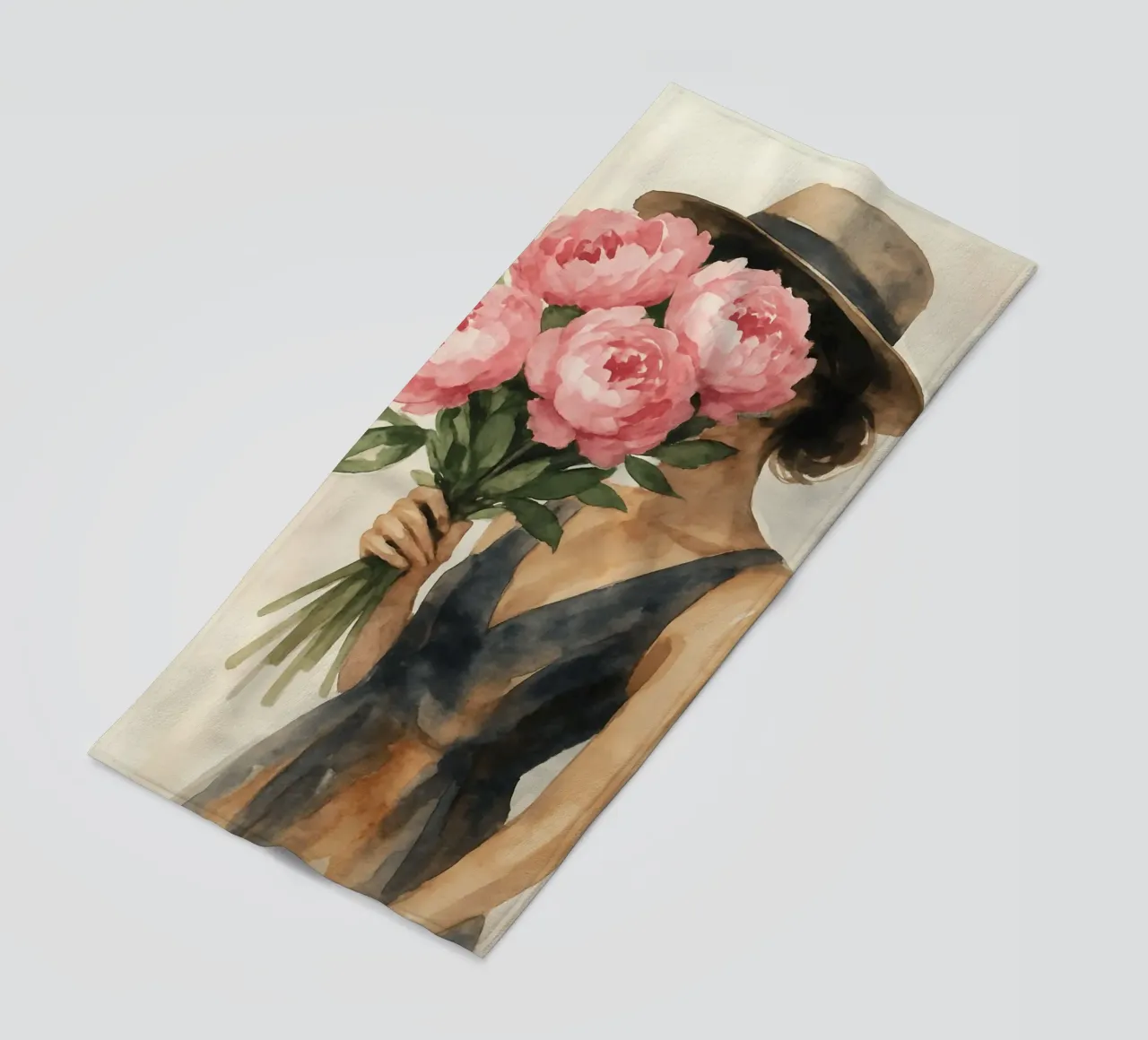 Elegant Petal Veil telo mare da Mosaic Dialogue